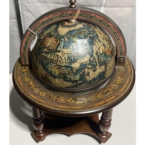 Paper Vintage Globe Bar Ice Bucket For Sale - Image 7 of 7