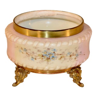 Wave Crest Glass Ferner, Ca 1900 For Sale