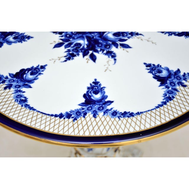 1960s Antique Dresden Style Porcelain Side Table, 1960 For Sale - Image 5 of 13