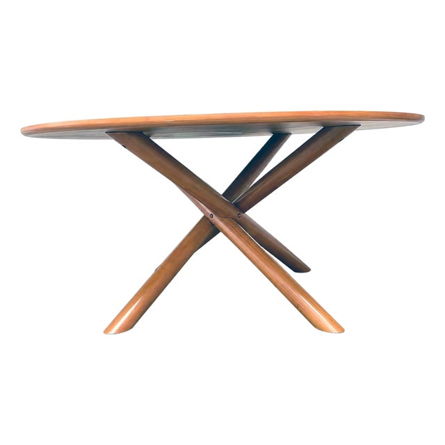 Modern Williams and Sonoma 60 in Dining Table in the Style of Jürg Bally For Sale