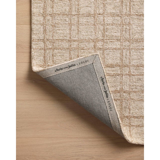 Chris Loves Julia x Loloi Polly Khaki / Sand 2'-3" x 3'-9" Accent Rug For Sale In Dallas - Image 6 of 6