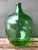 Mid 20th Century Vintage Green Glass Demijohn Bottle For Sale - Image 5 of 14