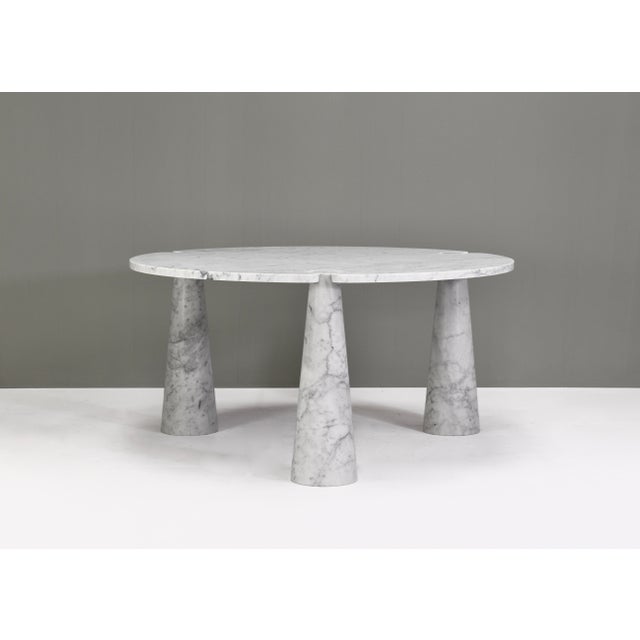 Carrara Marble Eros Round Dining Table by Angelo Mangiarotti for Skipper, Italy, 1970s For Sale - Image 10 of 10