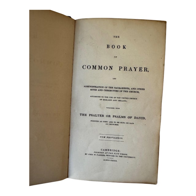 1839 Eatington Park BCP + KJV Bible + Proper Lessons – Shirley Estate Provenance For Sale