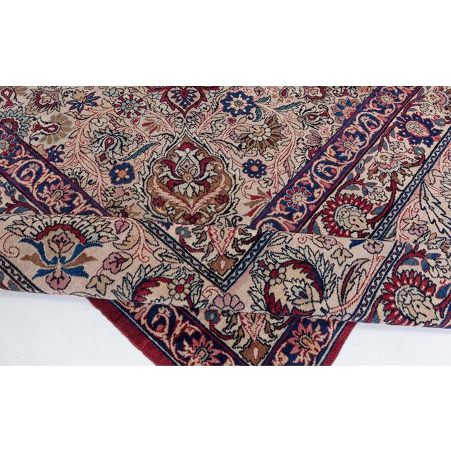 1900 - 1909 Antique Persian Kirman Rug For Sale - Image 5 of 8