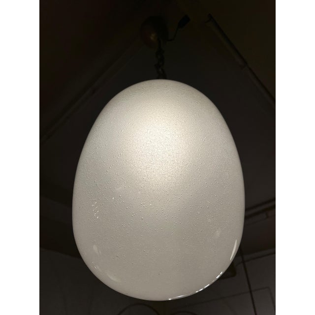 Archimede Seguso Suspension Globe in Pulegoso Hand Blown Murano Glass by Archimede Seguso For Sale - Image 4 of 9