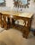 Pair of 19th Century Continental Inlaid Walnut Consoles With Yellow Onyx Tops For Sale - Image 9 of 15