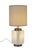 Vintage Brass and Opal Glass Table Lamp from Stilnovo, Italy, 1960s For Sale - Image 3 of 7