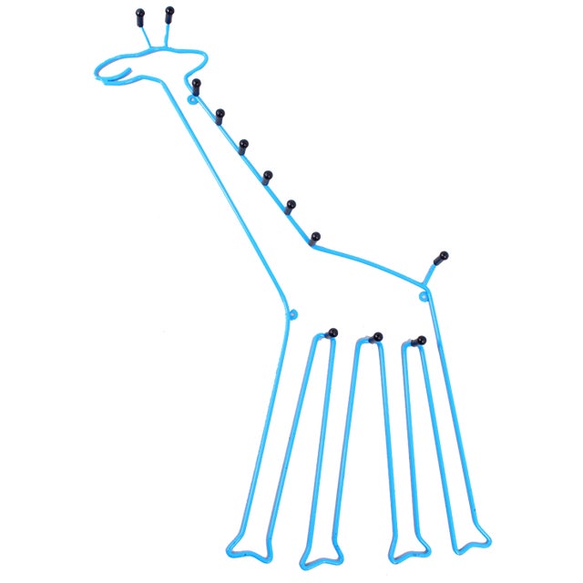 Vintage Blue Iron Children's Coat Rack from Ikea, 1990s For Sale