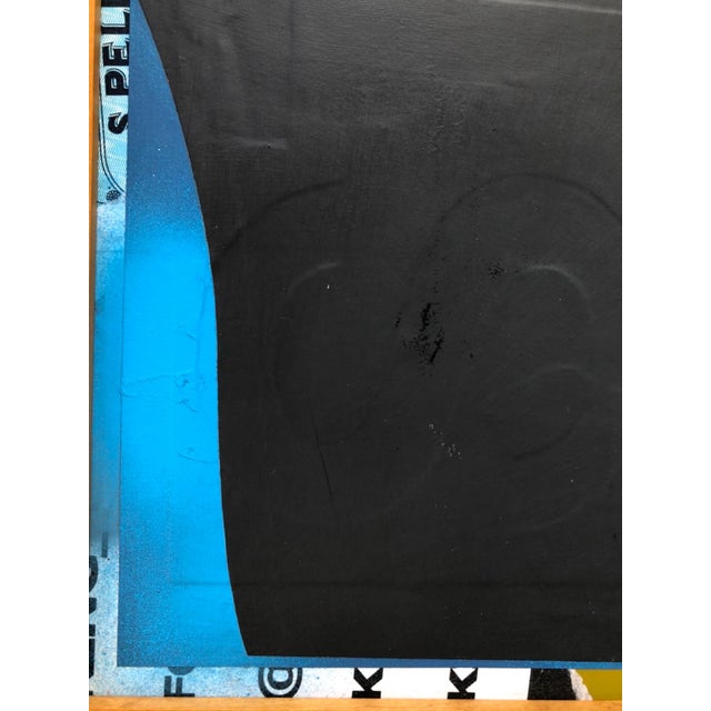 Black William Finlayson Jr. Original Abstract Mixed Media Painting 2019 For Sale - Image 8 of 10