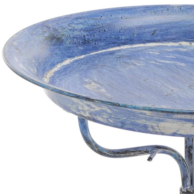Nigel Bird Bath - Mossy Blue For Sale - Image 4 of 7