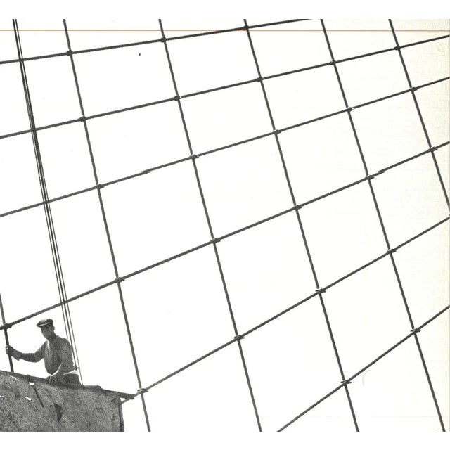 1991 Otto Bettmann 'Working on the Brooklyn Bridge' Offset Lithograph For Sale - Image 4 of 12
