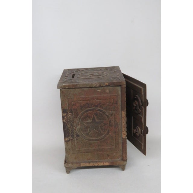 Brown Security Safe Home Deposit Cast Iron Combination Lock Coin Piggy Bank 4734b For Sale - Image 8 of 18