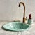Moroccan Moroccan Drop-In Sink Basin Sink for Bathroom With Brass Drain, Matching Cup and Soap Holder - 3 Piece Set For Sale - Image 3 of 9