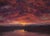 Twilight Over a Mountain Lake by Devin Michael Roberts | Oil On Panel Landscape at sunset over a lake For Sale