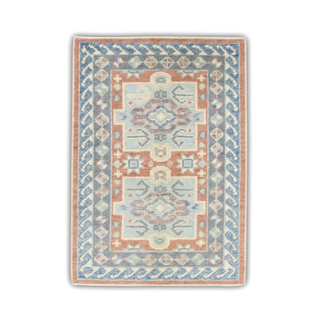 Modern Turkish Oushak Rug 2'4" x 3'4" For Sale In Houston - Image 6 of 6