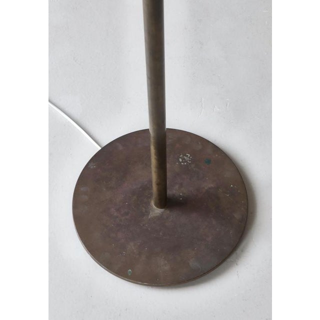 Modern Danish Large Uplight Floor Lamps Model in Brass attributed to Th. Valentiner, 1950s, Set of 2 For Sale - Image 11 of 18