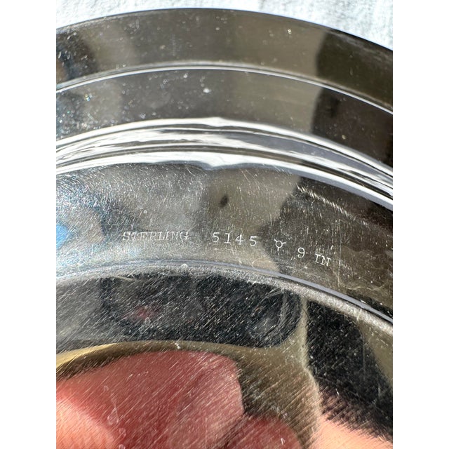 Mid 20th Century Vintage Sterling Silver Classic Plain Rim Bowl - 157 G For Sale - Image 5 of 7