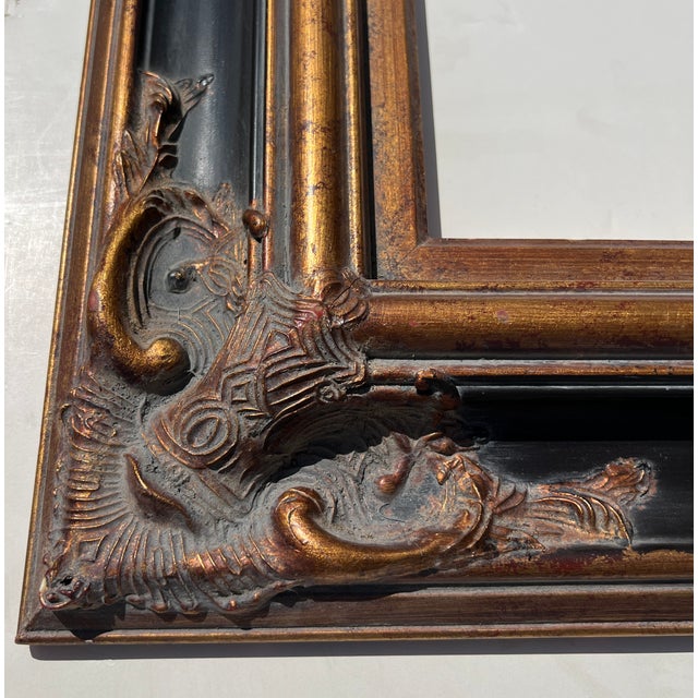 Spanish Baroque Gold and Black Frame, Fits Art 16x20 For Sale - Image 9 of 16
