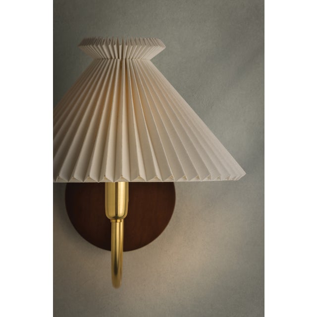 Mitzi Mitzi Acacia 10.5 in. 1 Light Wall Sconce in Aged Brass Finish For Sale - Image 4 of 15