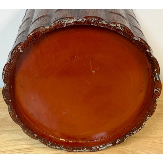 Neoclassical Italian Neoclassical Gilt Leather Book Motif Wastepaper Basket, 20th Century For Sale - Image 3 of 18