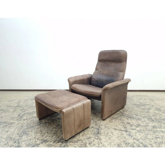 Set of DS50 Armchair with Stool in Leather by Robert Haussmann for De Sede, 1971 For Sale - Image 13 of 13