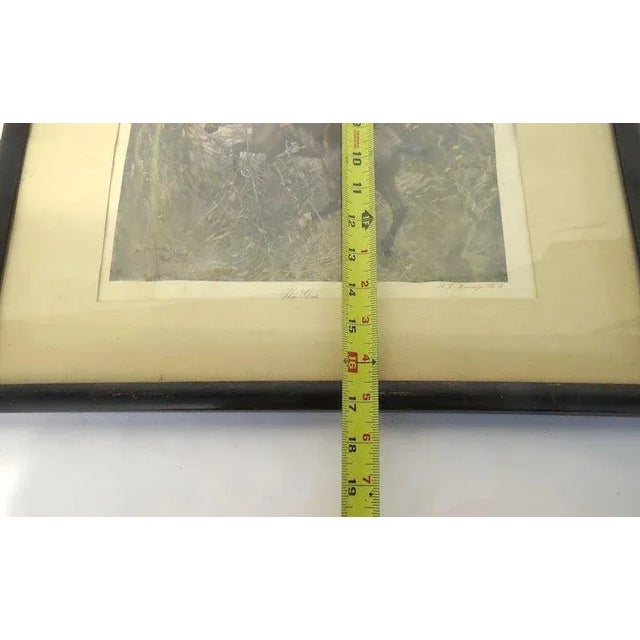 Early 20th Century "The Gap" Hunt Scene Print by A.J. Munnings, Framed For Sale - Image 9 of 10