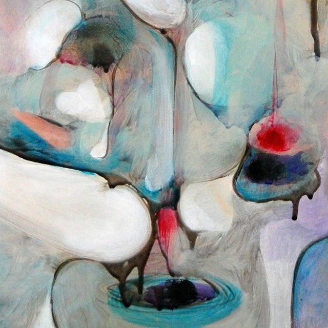 This is a one of a kind original abstract oil painting on wood panel by Southern California artist, Daniel Ketelhut. Its...