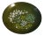 Vintage Wildweed Enamel on Copper Garden Plant Dish For Sale