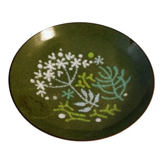Wildweed Enamel Copper Garden Dish For Sale