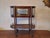 Art Deco Serving Bar Cart in Mahogany, Brass and Glass, 1920s For Sale - Image 9 of 14