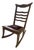 Antique Oak Ladder-Back Sewing Rocker – Circa 1900, in the Style of Js Ford, Johnson & Co. For Sale