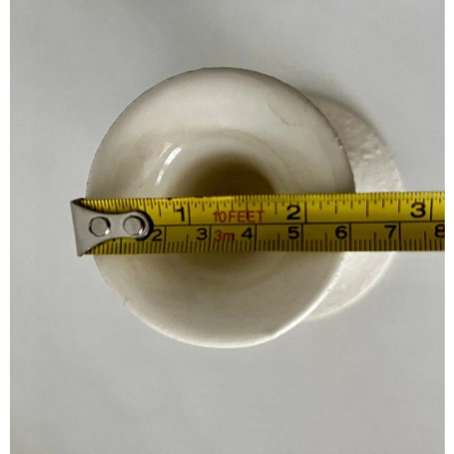 White Vintage Royal Haeger Pottery Taper Candle Holders-Set of 2 For Sale - Image 8 of 8