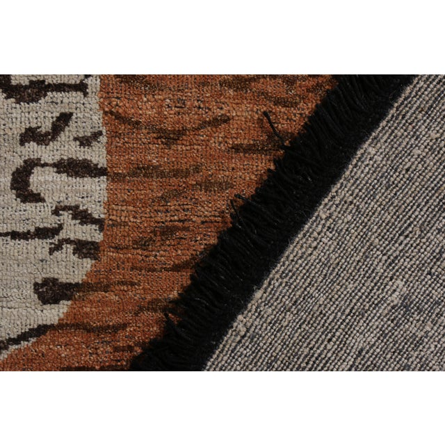 Not Yet Made - Made To Order Rug & Kilim Tiger Skin Style Rug in Orange, Gray Pictorial, 8x9 For Sale - Image 5 of 6