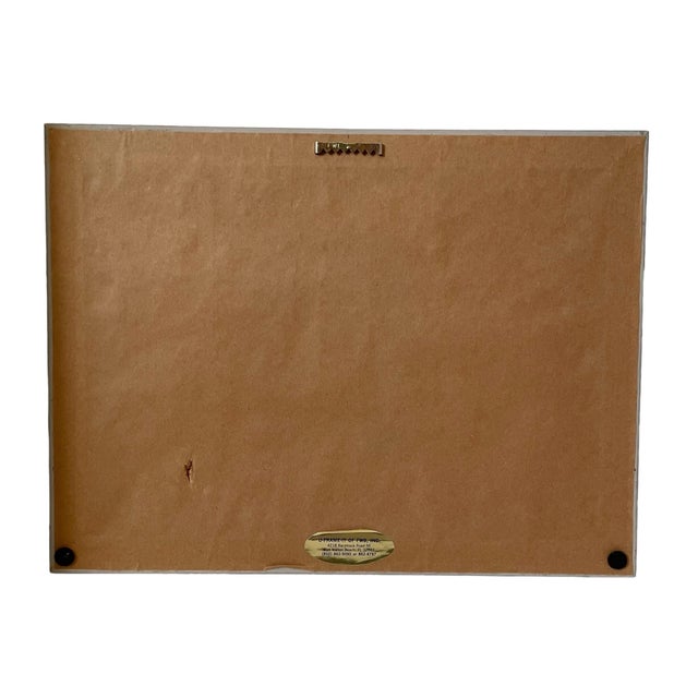 Original Vintage Oil Painting. Landscape, Birch Trees, and Barn. For Sale - Image 4 of 4