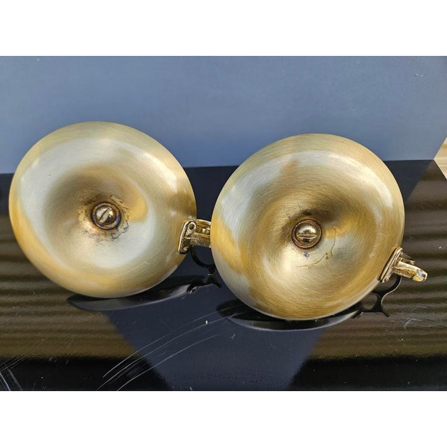 1960s Pair of Vintage Baldwin Solid Brass Candle Holders For Sale - Image 5 of 5