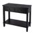 Traditional Flagstaff 36 in. W Rectangular Wood 2 Drawer Console Table with Lower Open Shelf, Washed Black For Sale - Image 3 of 11