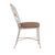 Contemporary Brown Jordan Calcutta Side Chair, Dove frame with Fusion Clay fabric For Sale - Image 3 of 11