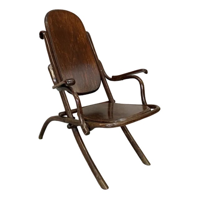 Vintage Bentwood Folding Armchair For Sale