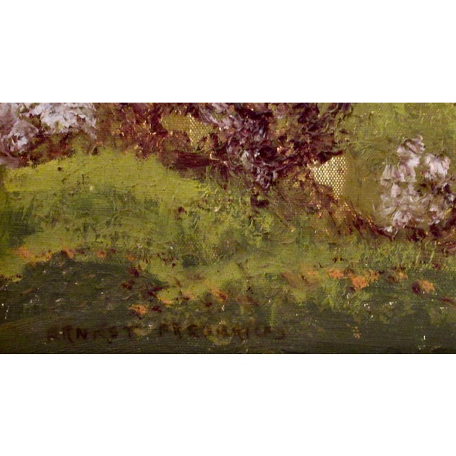 Ernest Fredericks Landscape With Trail C. 1940 Painting For Sale - Image 9 of 10