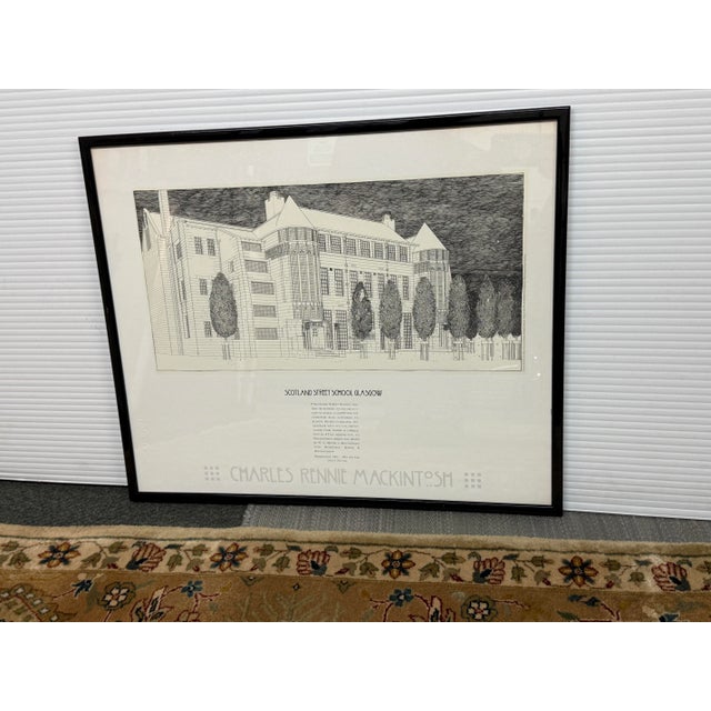 Charles Rennie Mackintosh Glasgow School of Art Poster Print, Frame For Sale - Image 12 of 12