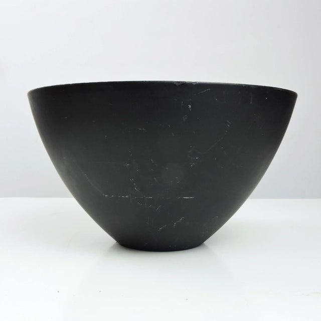 Mid-Century Modern Large Mid-Century Danish Red Enamel Krenit Bowl by Herbert Krenchel, 1950s For Sale - Image 3 of 7