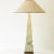 Beige Marble Table Lamp with Beige Silk Lampshade attributed to R. Houben, 1970s For Sale - Image 8 of 10
