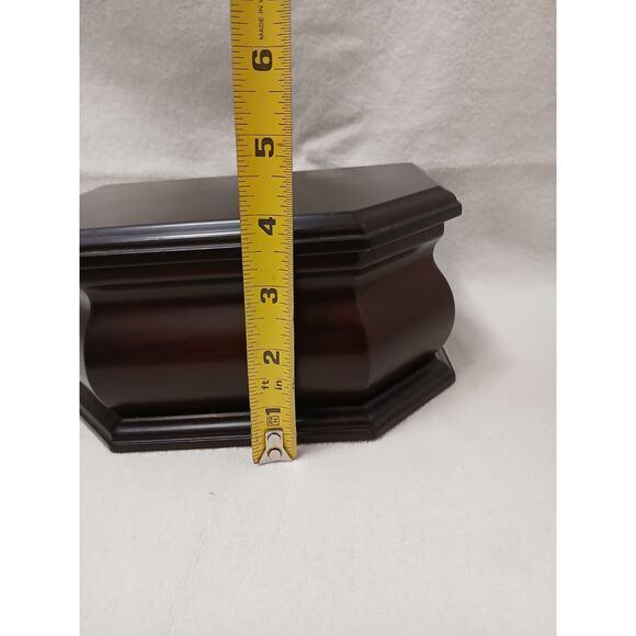 Rare the Bombay Company Octaganal Wood Jewelry Box Removeable Tray Nostalgia VNT For Sale - Image 15 of 17