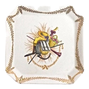 Vintage Italian Porcelain Music-Theme Vide Poche