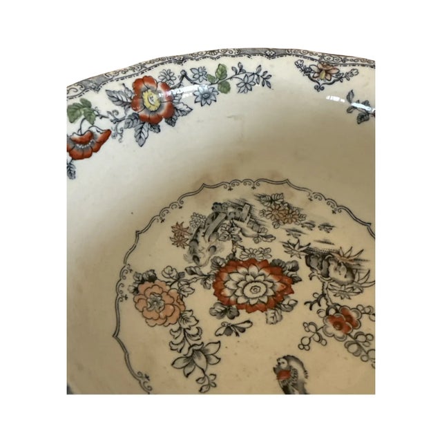 Ceramic Antique Ashworth Bros. Hanley Ironstone Jardinière – Santini Bros. Provenance, c.1890 For Sale - Image 7 of 7
