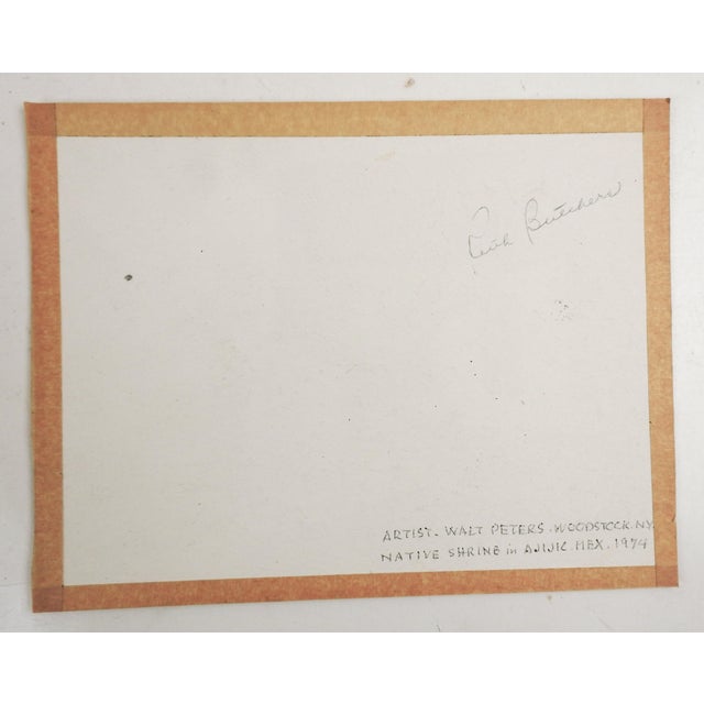 1970s Village Street Painting by Walt Peters For Sale - Image 4 of 5