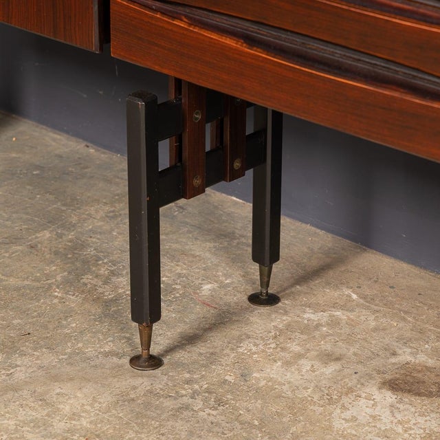 Wood Vintage Italian Modular Hardwood Wall Cabinet by Franco Albini, 1950 For Sale - Image 7 of 18