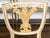 Pair of English 1900s Neoclassical Style Painted and Gilt Chairs with Feathers For Sale - Image 10 of 11