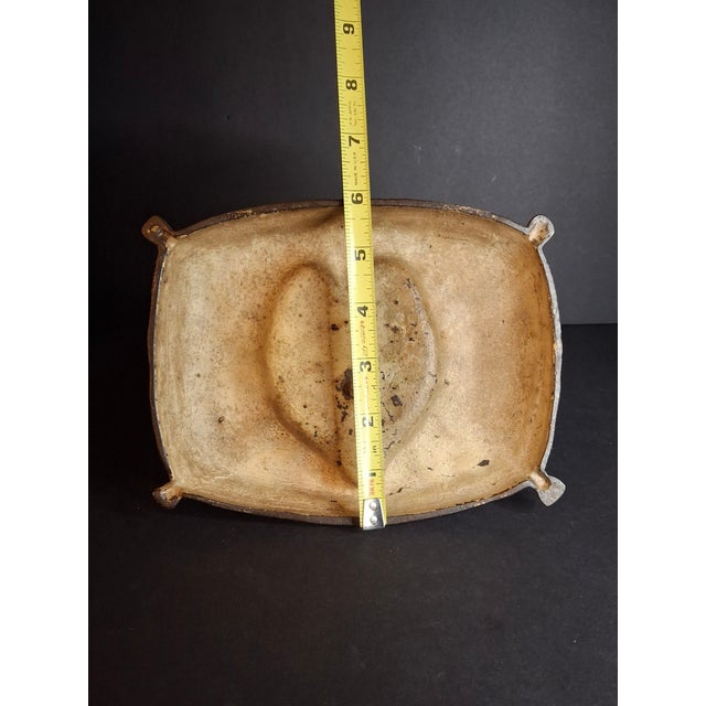 Antique Hubley Cast Iron Fido on Pillow Still Penny Bank, Original Paint C. 1920s For Sale - Image 16 of 17